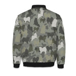 American Eskimo Dog Camo Front