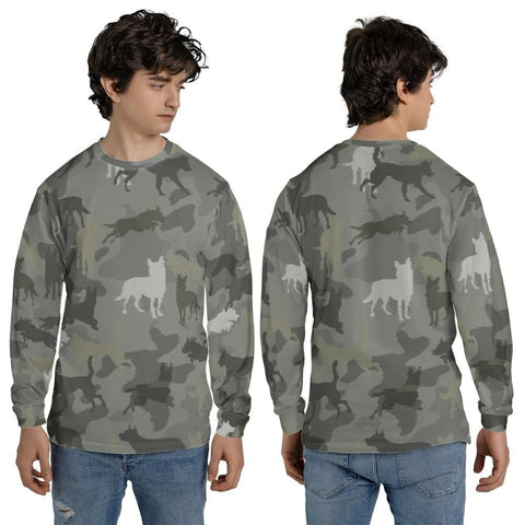 Australian Kelpie  - Camo - Long Sleeve Shirt