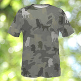 German Longhaired Pointer Camo T-Shirt