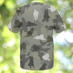 Norwegian Elkhound Camo T-Shirt