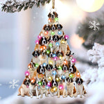 st bernard lovely tree gift for st bernard lover gift for dog mom ornament