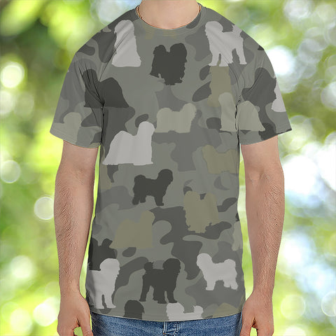 Tibetan Terrier Camo T-Shirt