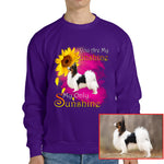 You Are My Sunshine Dog Photo Shirt - Cute Sunflower Pet Tee