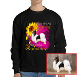 You Are My Sunshine Dog Photo Shirt - Cute Sunflower Pet Tee