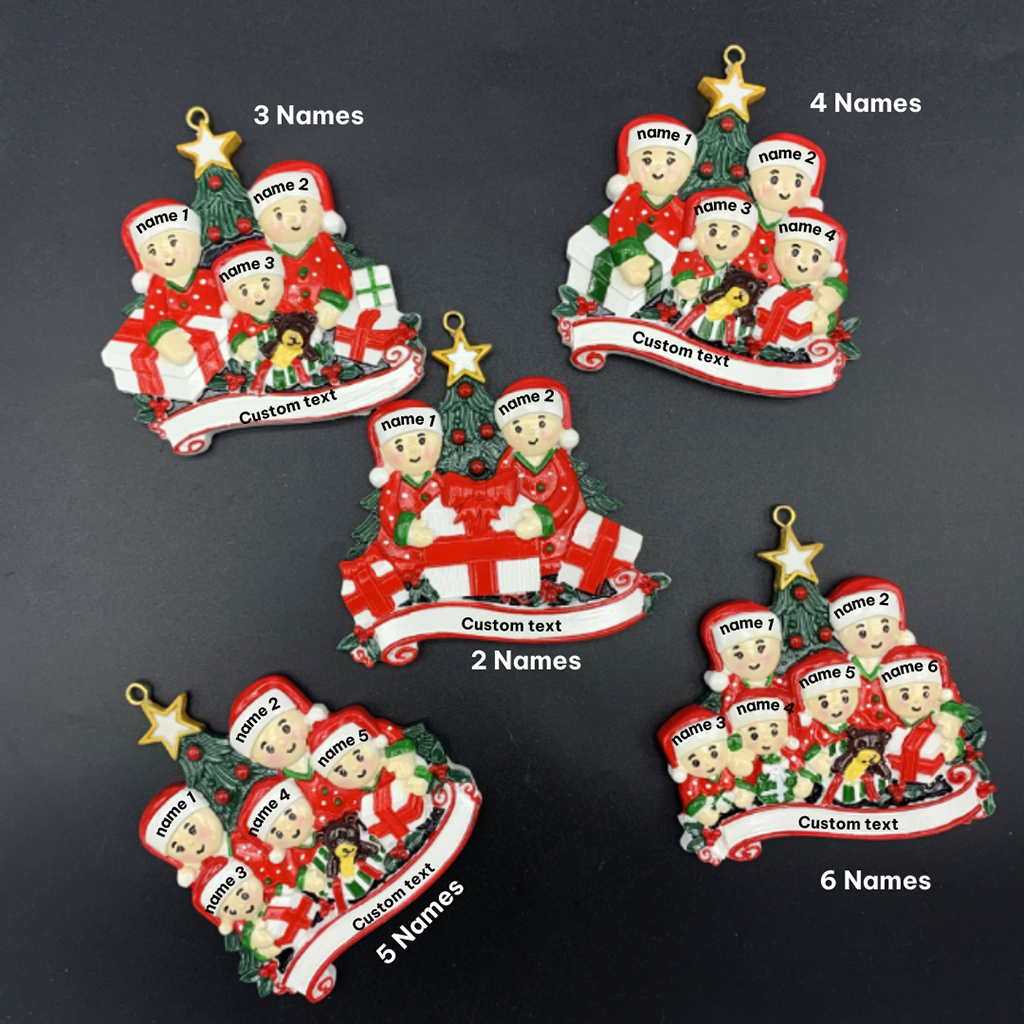 Personalized Family Christmas Ornaments Custom Resin Ornaments For Families