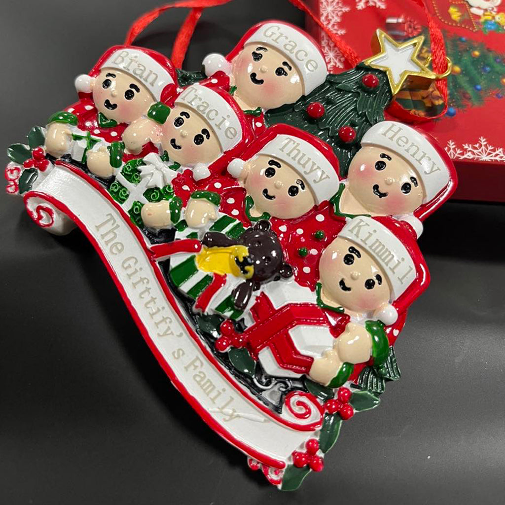 Personalized Family Christmas Ornaments Custom Resin Ornaments For Families