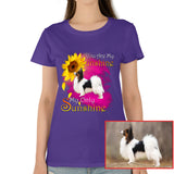 You Are My Sunshine Dog Photo Shirt - Cute Sunflower Pet Tee