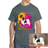 You Are My Sunshine Dog Photo Shirt - Cute Sunflower Pet Tee