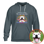 Somebody Is Waiting For Me At The Rainbow Bridge Pet Photo Memorial Shirt