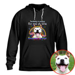 Somebody Is Waiting For Me At The Rainbow Bridge Pet Photo Memorial Shirt