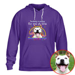 Somebody Is Waiting For Me At The Rainbow Bridge Pet Photo Memorial Shirt