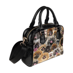 Pekingese Face Shoulder Handbag