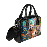 Shiba Inu Yin Yang Shoulder Handbag