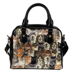 Cat Full Face Shoulder Handbag