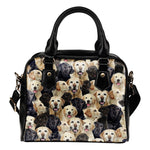 Labrador Retriever Full Face Shoulder Handbag