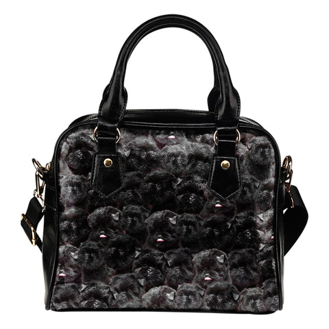 Affenpinscher Full Face Shoulder Handbag