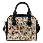 Soft-Coated Wheaten Terrier Full Face Shoulder Handbag