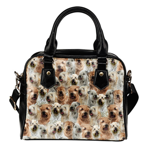 Soft-Coated Wheaten Terrier Full Face Shoulder Handbag