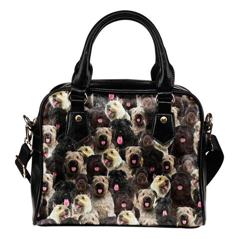 Bouvier des Flandres Full Face Shoulder Handbag