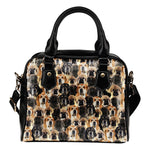 Spanish Mastiff Full Face Shoulder Handbag