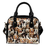 Havanese Full Face Shoulder Handbag