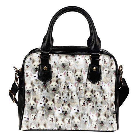 Berger Blanc Suisse Full Face Shoulder Handbag