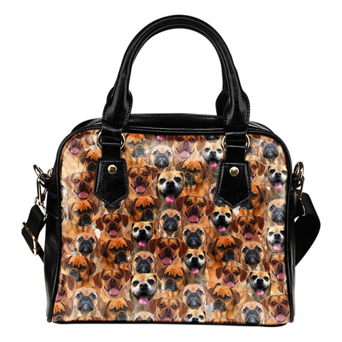 Puggle Full Face Shoulder Handbag