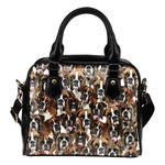 Boxer Full Face Shoulder Handbag