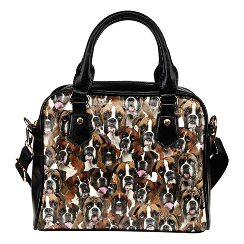 Boxer Full Face Shoulder Handbag