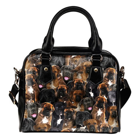 Cane Corso Full Face Shoulder Handbag