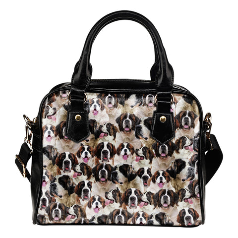 St Bernard Full Face Shoulder Handbag