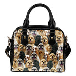 American Cocker Spaniel Full Face Shoulder Handbag