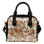 Fox Terrier Full Face Shoulder Handbag