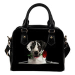 Great Dane Rose Zipper Shoulder Handbag