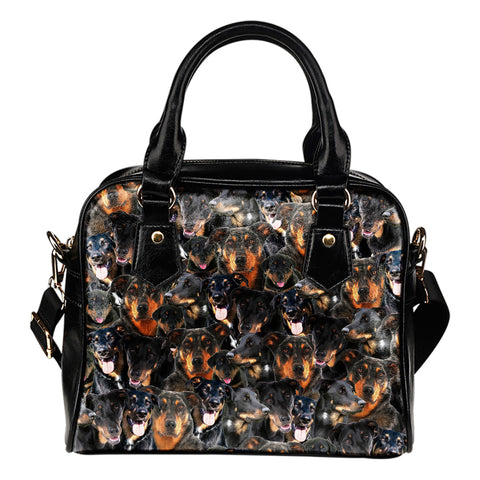 Beauceron Full Face Shoulder Handbag