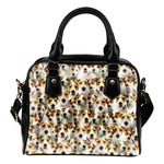 Parson Russell Terrier Full Face Shoulder Handbag