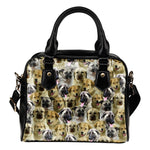 Anatolian Shepherd Full Face Shoulder Handbag