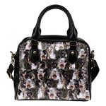 Cesky Terrier Full Face Shoulder Handbag