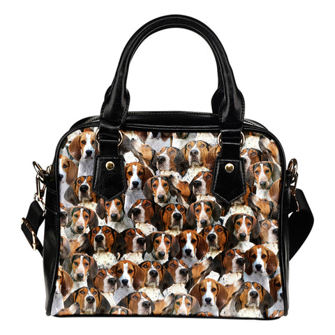 Treeing Walker Coonhound Full Face Shoulder Handbag