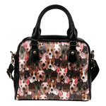 American Hairless Terrier Full Face Shoulder Handbag