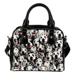 Dalmatian Full Face Shoulder Handbag