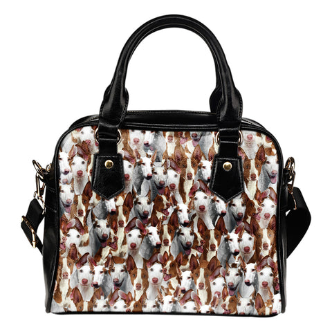 Ibizan Hound Full Face Shoulder Handbag