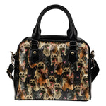 Dutch Shepherd Full Face Shoulder Handbag