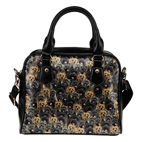 Cairn Terrier Full Face Shoulder Handbag