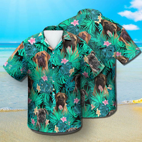 Bullmastiff - Summer Leaves - Hawaiian Shirt