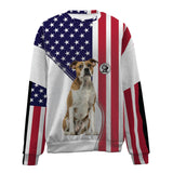 American Bulldog-USA Flag-Premium Sweater