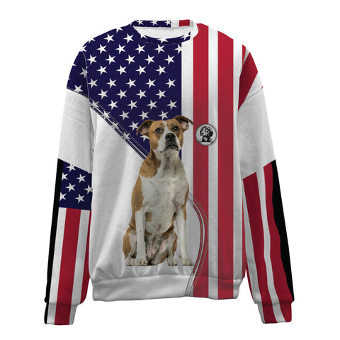 American Bulldog-USA Flag-Premium Sweater