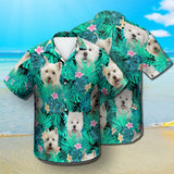 West Highland White Terrier - Summer Leaves - Hawaiian Shirt