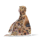 Airedale Terrier Hooded Blanket