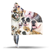 American Bulldog Hooded Blanket